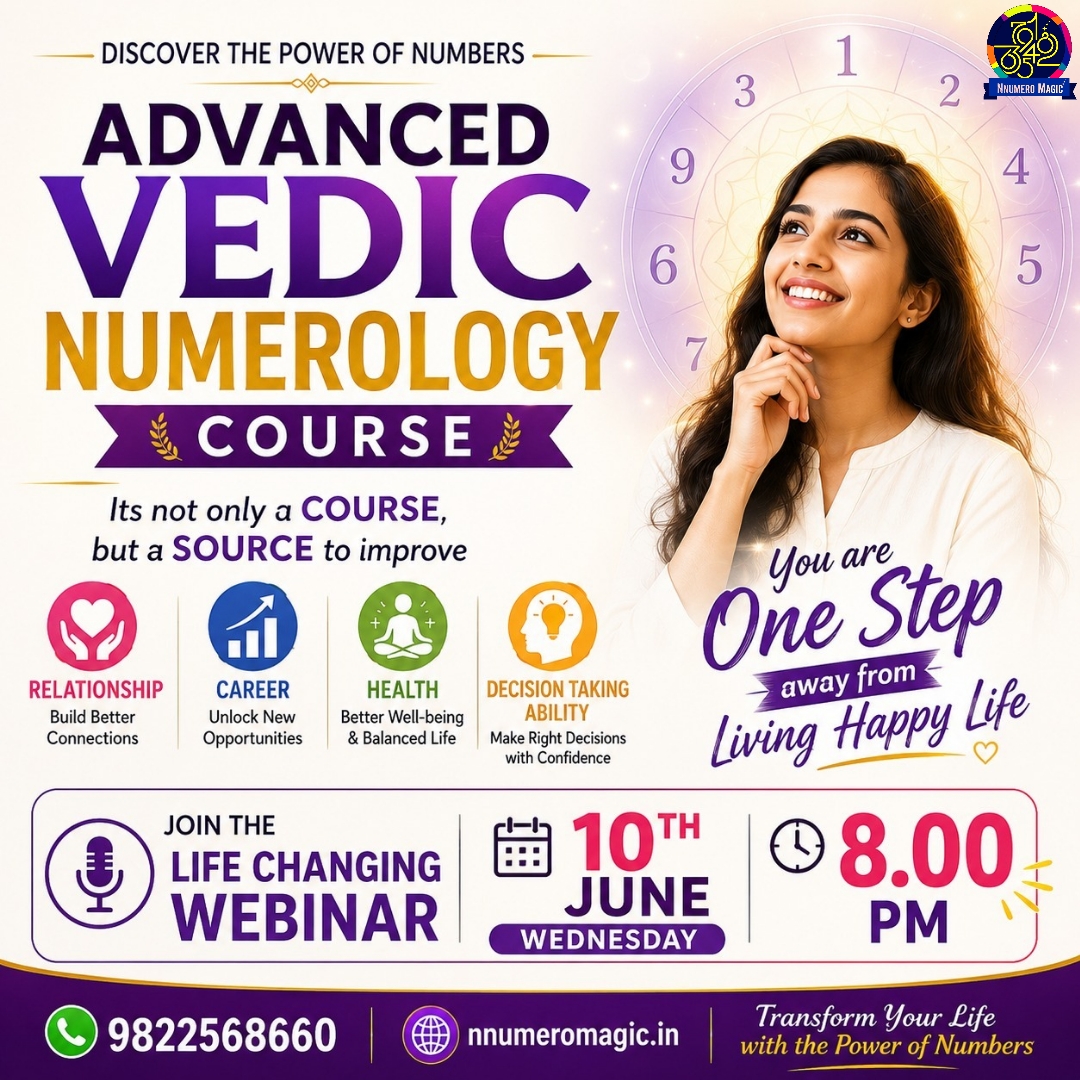 Advanced Vedic Numerology Webinar